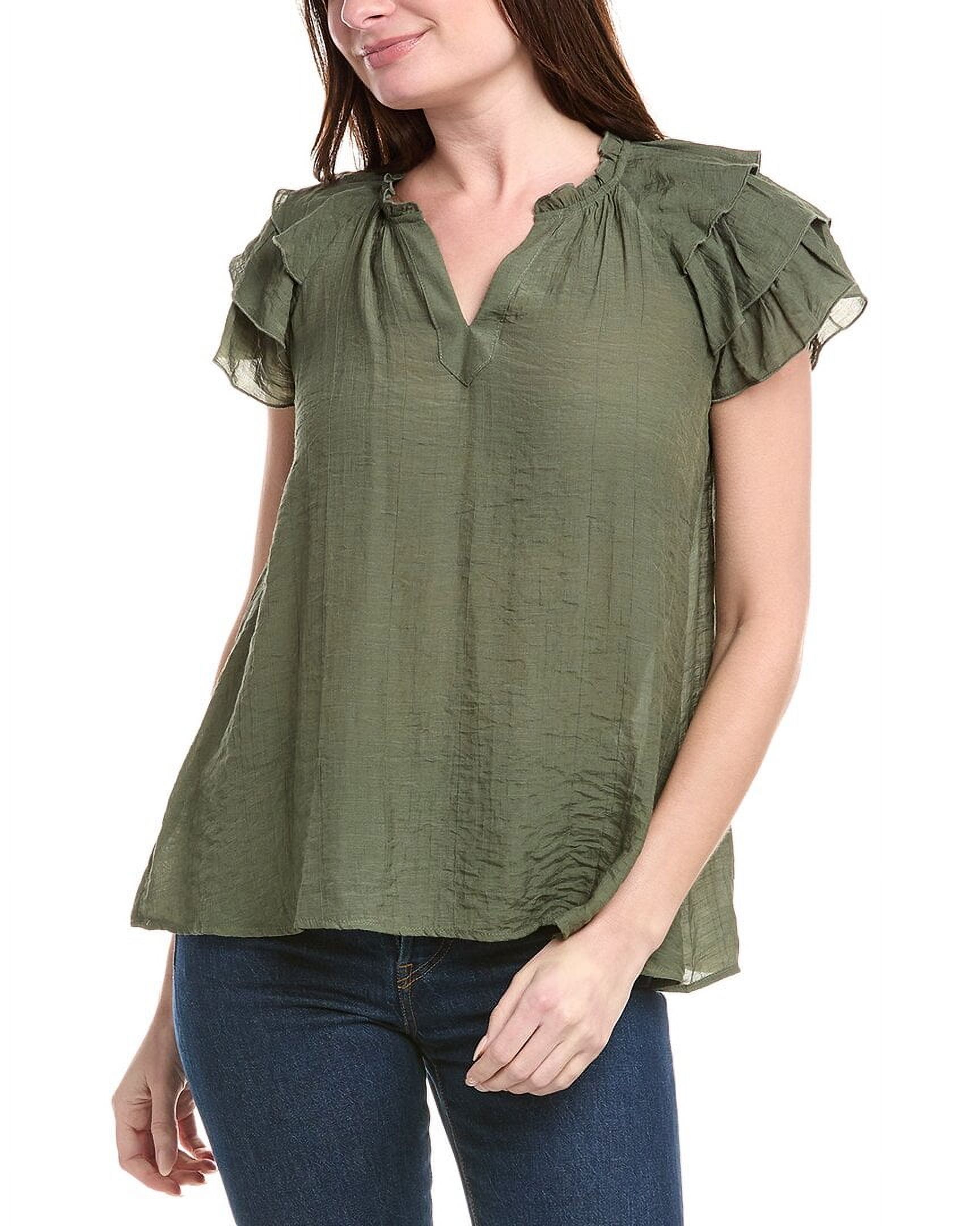 Nanette Nanette Lepore womens Tiered Sleeve Top, s